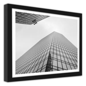 CARO Imagine în cadru - Glass Skyscrapers 50x40 cm Negru