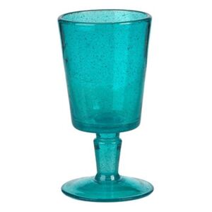 Pahar de vin albastru din sticla 8x10 cm Helio Pols Potten