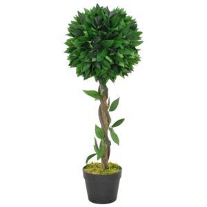 Plantă artificială dafin cu ghiveci, verde, 70 cm