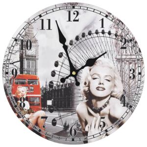 Ceas de perete vintage Marilyn Monroe, 30 cm