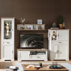 Living Jasmine 80, Pin Alb & Pin Antic, 3260 x 2040 x 510 mm