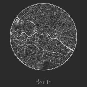 Ilustrare Map of Berlin, Nico Friedrich