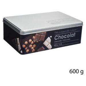 Recipient Ciocolata Relief, Metal, 20 X 13 X 6,8 cm