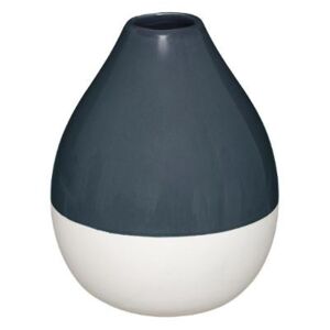 Vaza Ceramica Alb&Gri, H16 cm