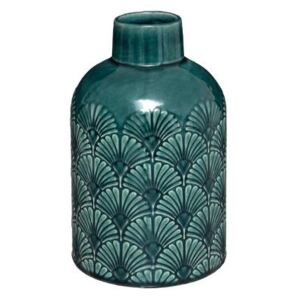 Vaza Ceramica Double Glaze Verde H21,7 cm