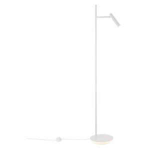 Lampa de podea din metal alb cu LED Estudo White