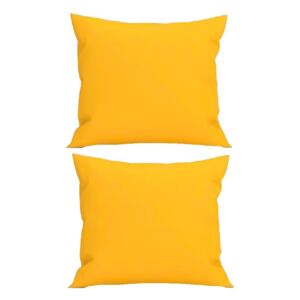 Set 2 Perne decorative patrate, 40x40 cm, pentru canapele, pline cu Puf Mania Relax, culoare galben