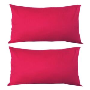 Set 2 Perna decorative dreptunghiulare, 50x30 cm, pline cu Puf Mania Relax, culoare rosu