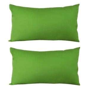 Set 2 Perne decorative dreptunghiulare, 50x30 cm, pline cu Puf Mania Relax, culoare verde