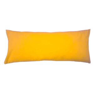 Perna cervicala dreptunghiulara, 50 x 20cm, plina cu Puf Mania Relax, culoare galben