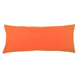 Perna cervicala dreptunghiulara, 50 x 20cm, plina cu Puf Mania Relax, culoare orange
