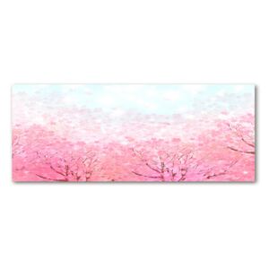 Pictura pe sticlă acrilică Flori de cireș