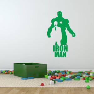 GLIX Avengers Iron Man - autocolant de perete Verde 60x35 cm
