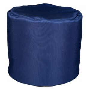 Fotoliu Bean Bag, Interior-Exterior, Tip Taburet Rotund Albastru
