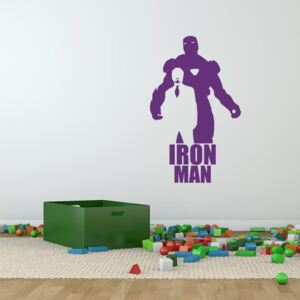 GLIX Avengers Iron Man - autocolant de perete Mov 35x20 cm