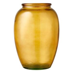 Vază de sticlă Bitz Kusintha, ø 14 cm, galben