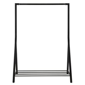Stand pentru imbracaminte Swann, metal, negru, 165 x 117 x 59 cm