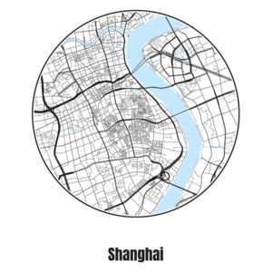 Ilustrare Map of Shanghai, Nico Friedrich