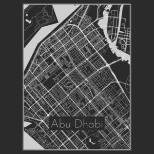 Ilustrare Map of Abu Dhabi, Nico Friedrich
