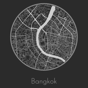 Ilustrare Map of Bangkok, Nico Friedrich