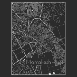 Ilustrare Map of Marrakesh, Nico Friedrich
