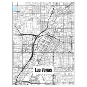Ilustrare Map of Las Vegas, Nico Friedrich