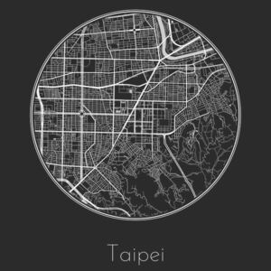 Ilustrare Map of Taipei, Nico Friedrich