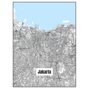 Ilustrare Map of Jakarta, Nico Friedrich