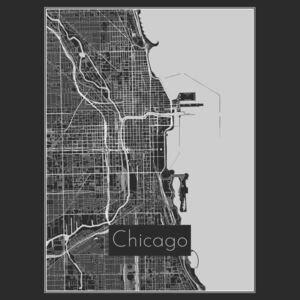 Ilustrare Map of Chicago, Nico Friedrich