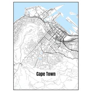 Ilustrare Map of Cape Town, Nico Friedrich