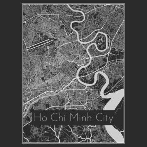 Ilustrare Map of Ho Chi Minh City, Nico Friedrich