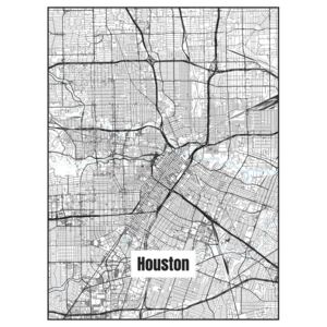 Ilustrare Map of Houston, Nico Friedrich