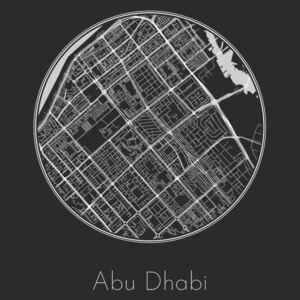 Ilustrare Map of Abu Dhabi, Nico Friedrich