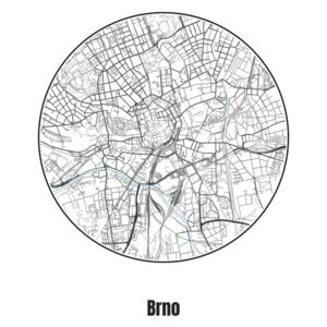 Ilustrare Map of Brno, Nico Friedrich