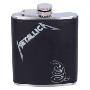 Butelcuta (plosca) inox pentru bauturi alcoolice Metallica - Black Album