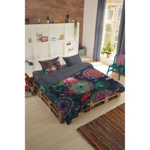 Home colorate reversibile lenjerie de pat pentru pat de o persoana Hip Abbra 140x200cm