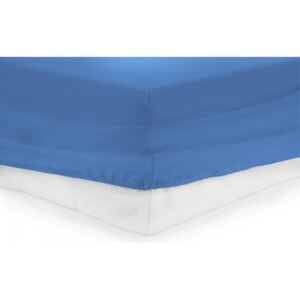 Cearceaf pat cu elastic Heinner Home 100% bumbac Albastru 160x200