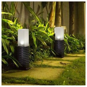 Set de 6 Lampi solare LED pentru gradina 27,5cm - Lanterna Polifach (P-302) #negru