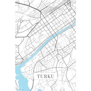Harta orașului Turku white