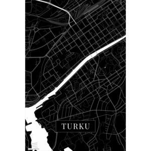 Harta orașului Turku black