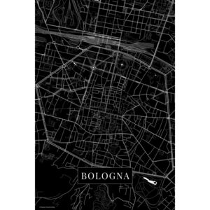 Harta orașului Bologna black