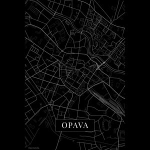 Harta orașului Opava black