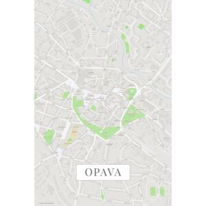 Harta orașului Opava color