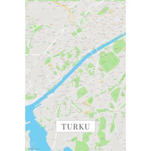 Harta orașului Turku color