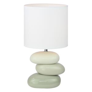 Lampă ceramică de masă, alb/gri, QENNY TYP 4 AT16275