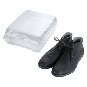 Cutie transparentă pentru depozitarea pantofilor Wenko Smart, lățime 29 cm