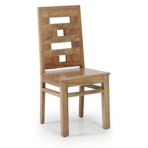 Scaun din lemn, Merapi Natural, l45xA55xH100 cm