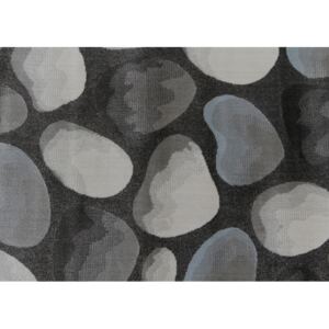 Covor 100x150 cm, maro/gri/model pietre, MENGA