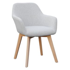 Fotoliu de design, gri deschis/fag, CLORIN NEW