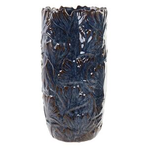 Vaza Ginko din ceramica albastra 16x32 cm